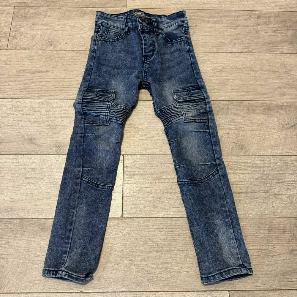Boys Denim & Rivets Blue Distressed Jeans Size 6